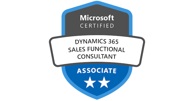 Microsoft Certified: Dynamics 365 Sales Functional Consultant Associate