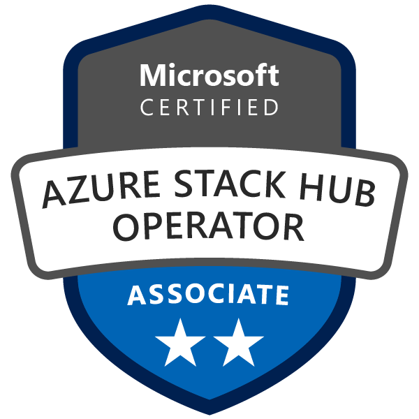 Microsoft Certified: Azure Stack Hub Operator Associate