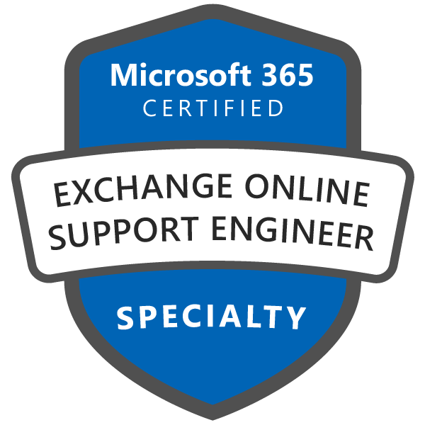 Microsoft 365 Certified: Exchange Online Support Engineer Specialty
